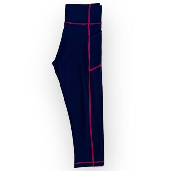Vineyard Vines Performance Women's Navy & Blue Pink Capri Leggings Size Small - Picture 8 of 14